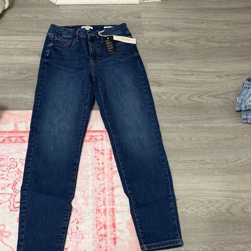 Forever 21 Dark Blue Skinny Jeans